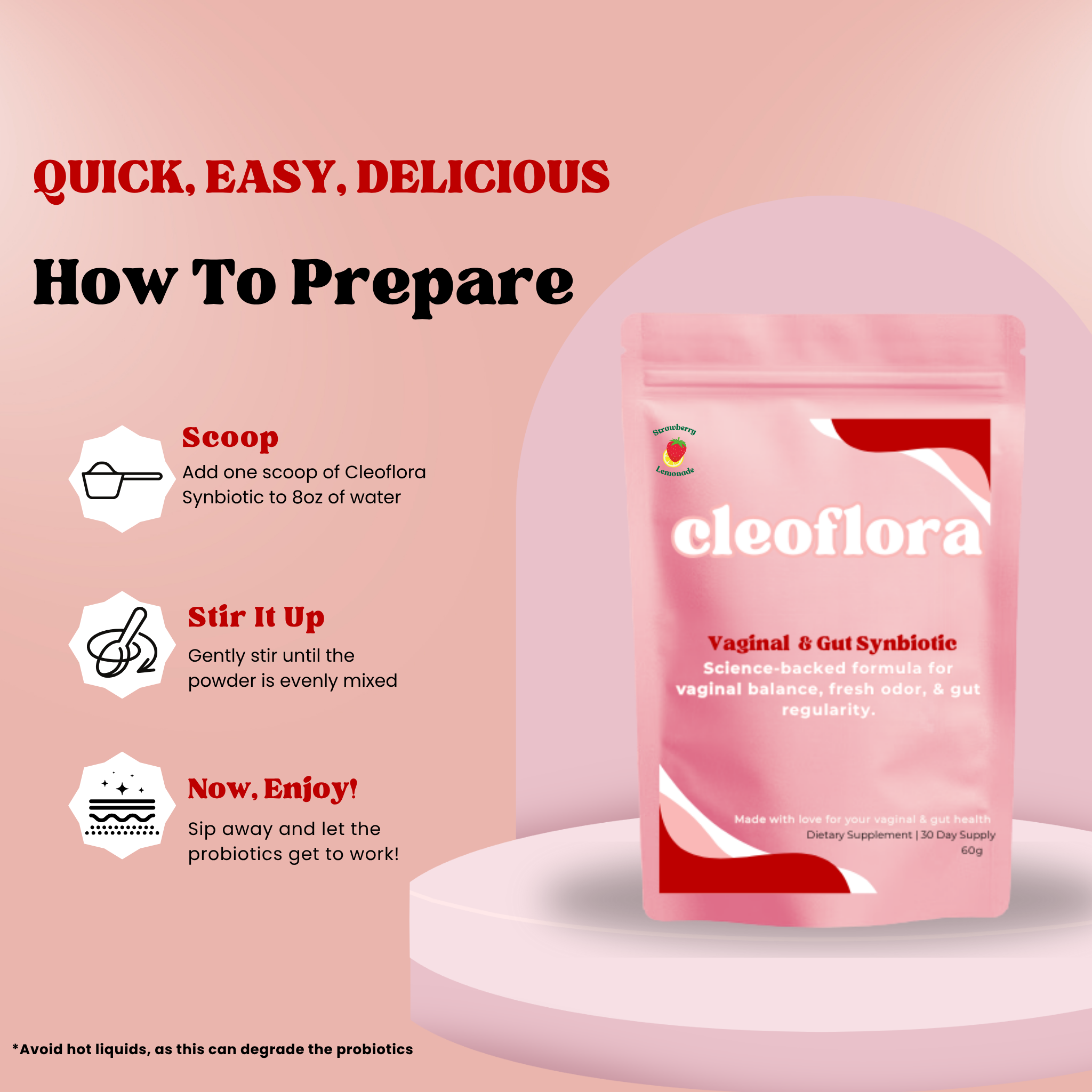 Cleoflora™ Vaginal & Gut Synbiotic