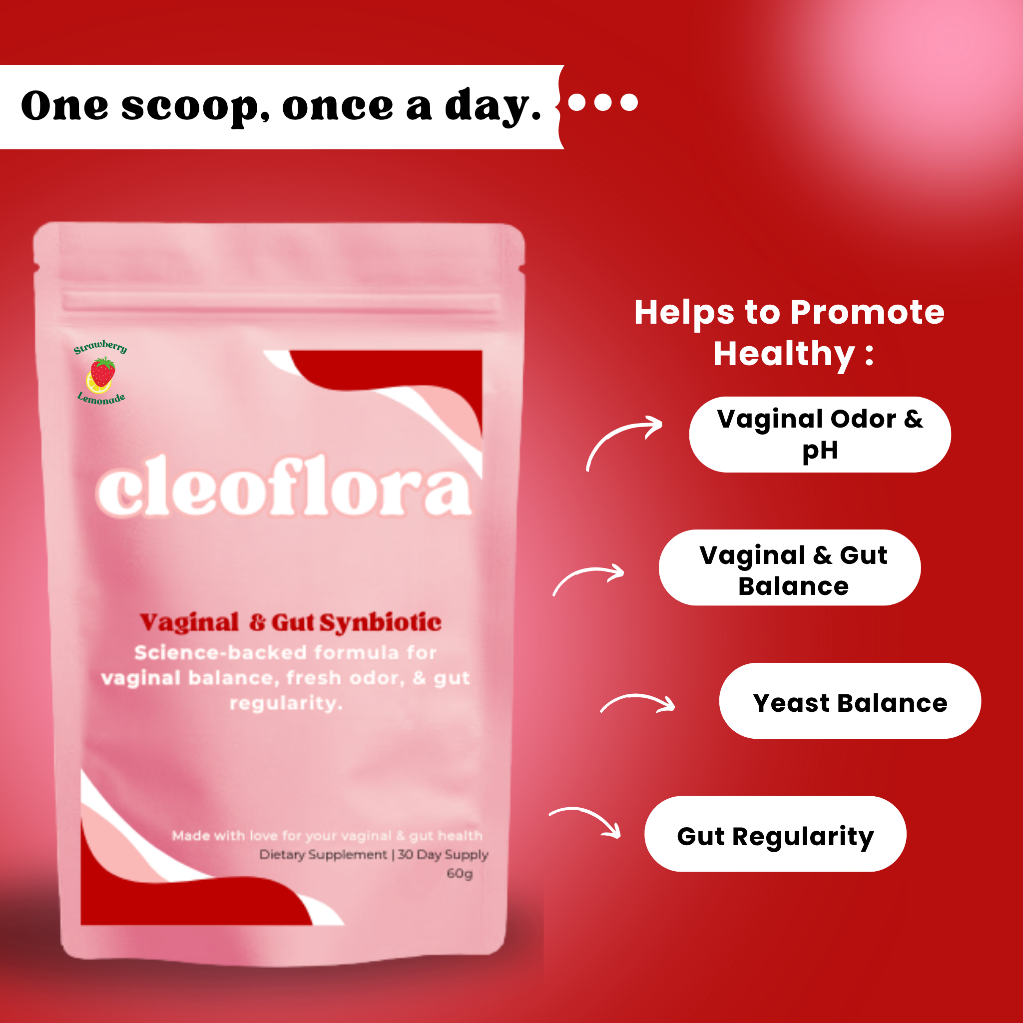 Cleoflora™ Vaginal & Gut Synbiotic