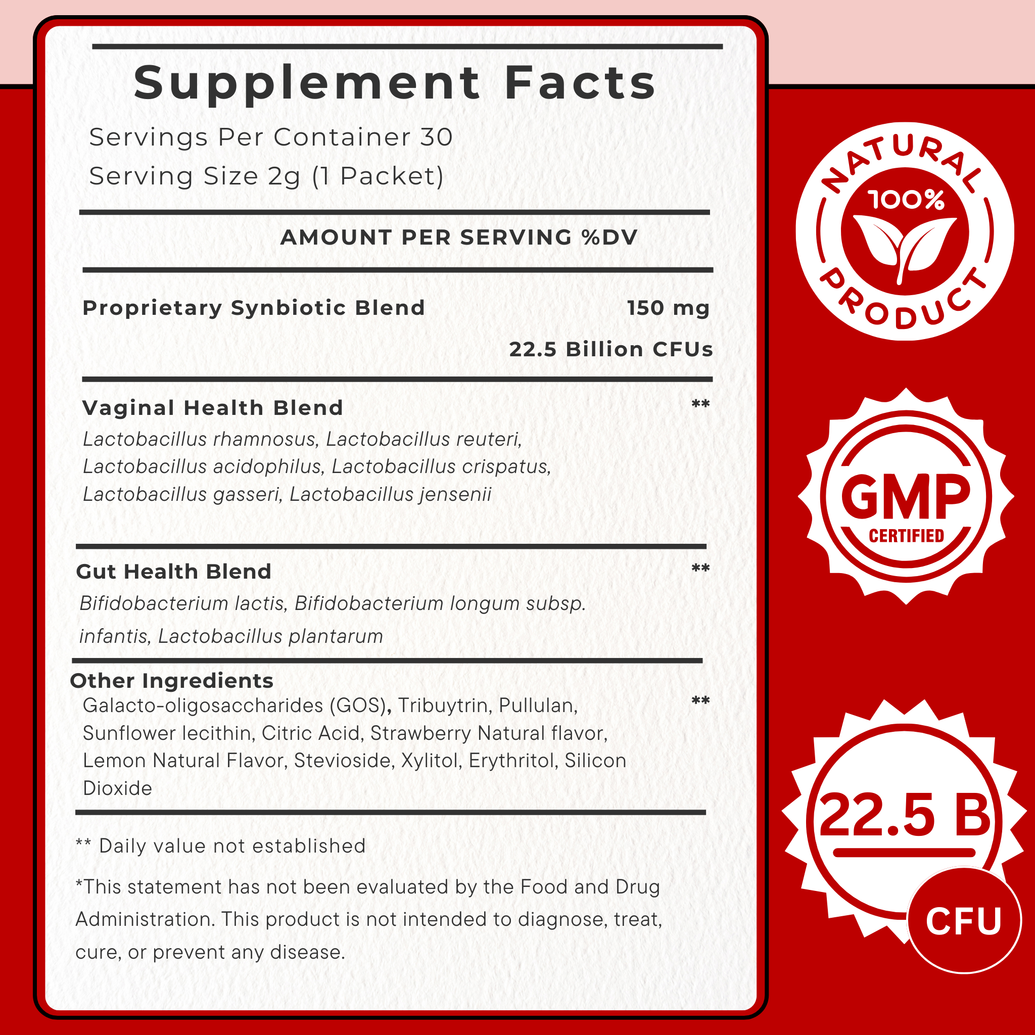 Cleoflora™  Vaginal & Gut Synbiotic